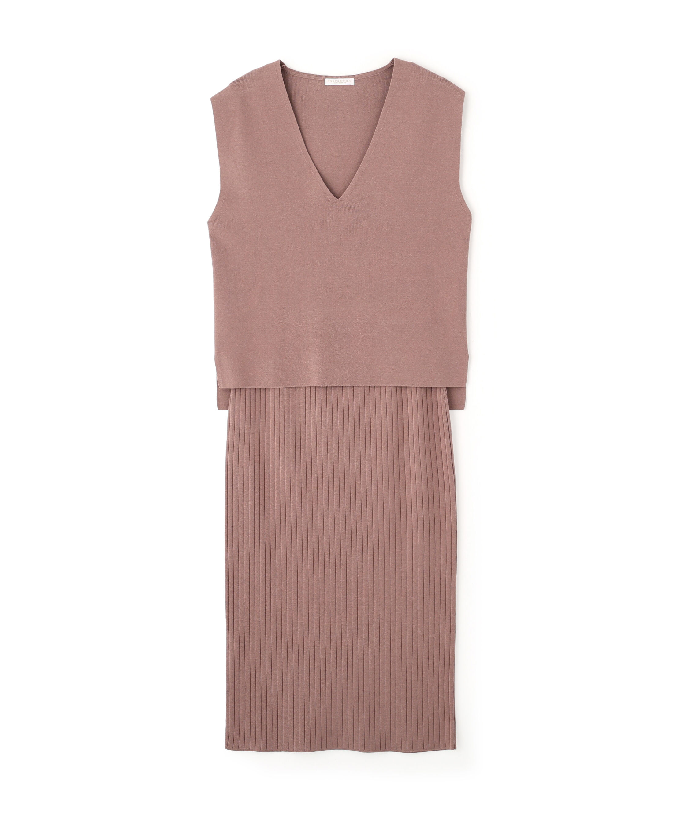 PROPORTION BODY DRESSING「ナローニットSETUP 25AW」|ワンピース|