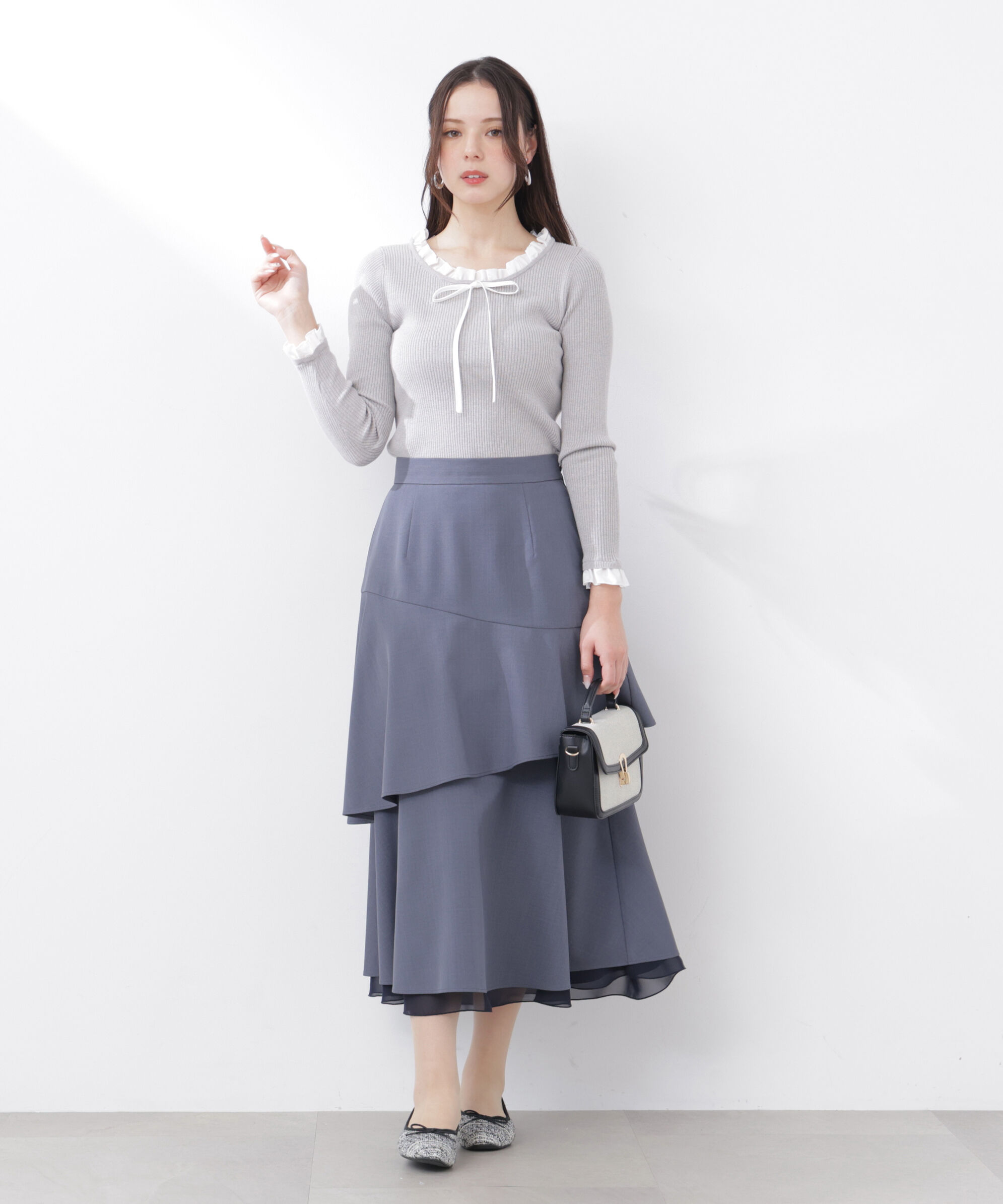 PROPORTION BODY DRESSING「フリルレイヤードスカート　26SS」|スカート|