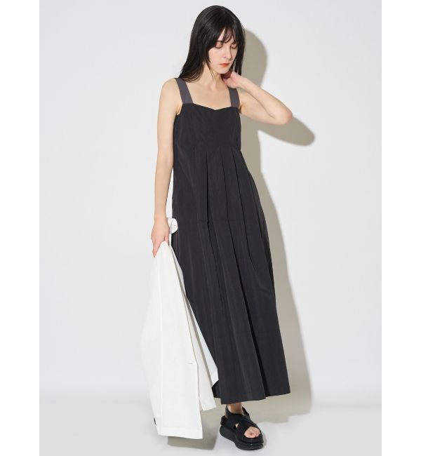 ELENDEEK「BICOLOR STRAP OP」|ワンピース|ブラック