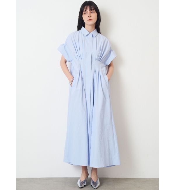ELENDEEK「FRONT TUCKED OVER SH OP」|ワンピース|ブルー