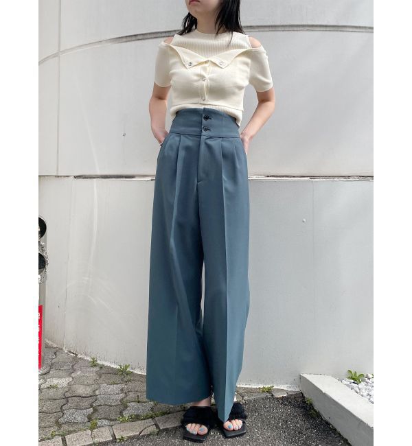 MURUA「ハイウエストセンプレワイドパンツ【セットアップ着用可】【接触冷感】」|その他|