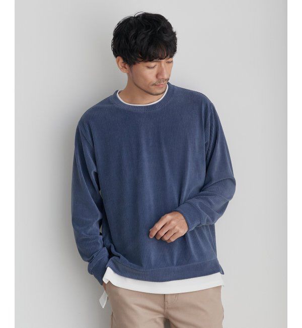ikka「カットコールフェイクレイヤードプルオーバー」|パーカー|