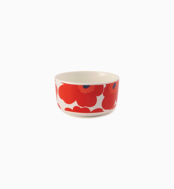 Marimekko「Unikko ボウル（中）」|その他|ホワイト&times;レッド