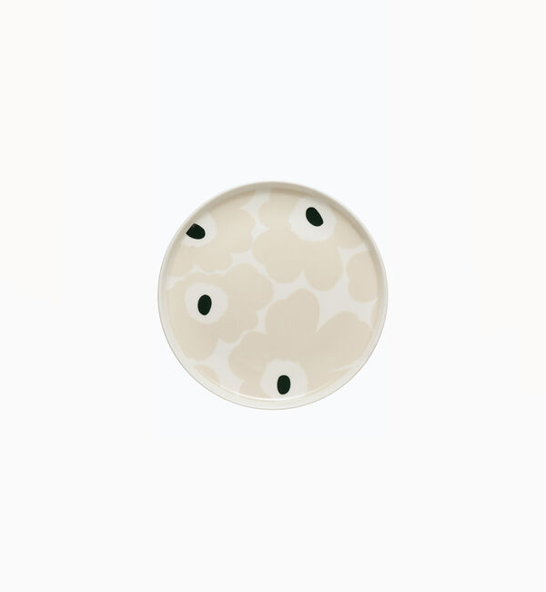 Marimekko「Unikko プレート20cm」|その他|ﾍﾞｰｼﾞｭ&times;ﾀﾞｰｸｸﾞﾘｰﾝ&times;ﾎ