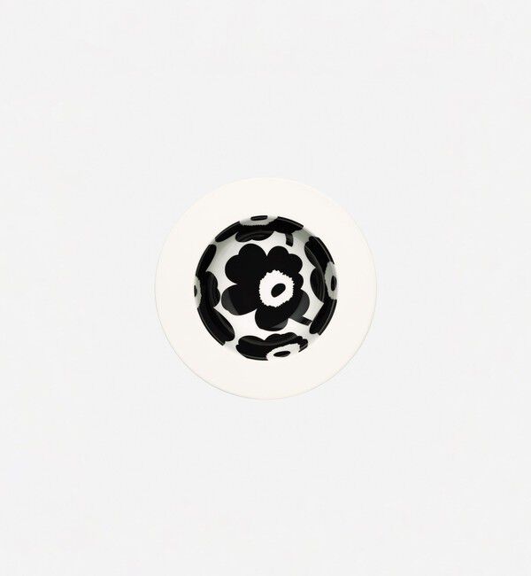 Marimekko「Unikko ディーププレート 20cm」|その他|ホワイト&times;ブラック