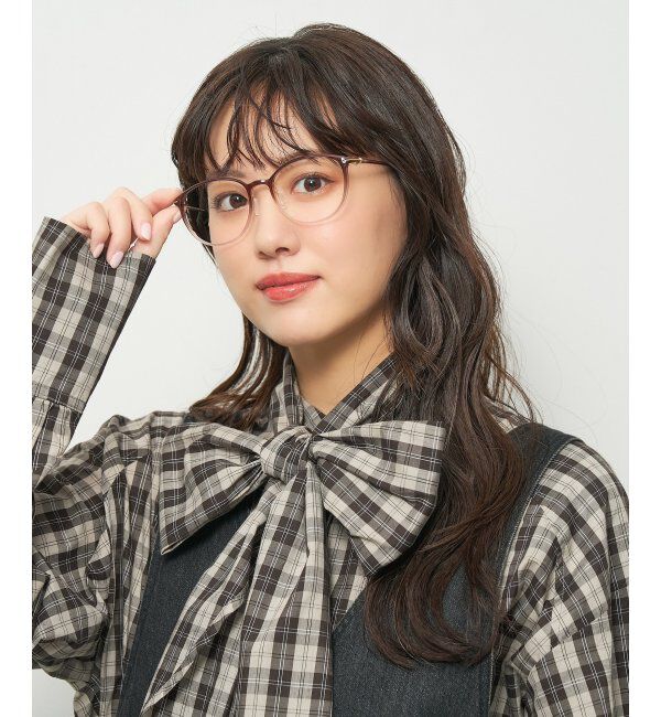  「ボストン型 メガネ 軽量 大人可愛い おうちメガネ 伊達メガネ レンズ交換券付」|メガネ|