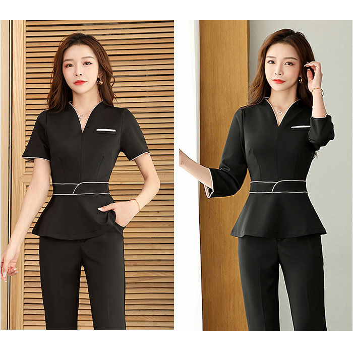 BACKYARD FAMILY「エステ ユニフォーム セットアップ 通販 制服 可愛い 作業服 おしゃれ サロン マッサージ」|Tシャツ・カットソー|