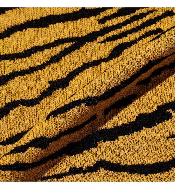 BEAMS PLUS「Half Zip Knit Polo Animal Jacquard」|ポロシャツ|