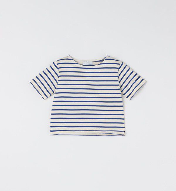 SHIPS any「SHIPS any:  マリンボーダー ボートネック Tシャツ<KIDS>」|Tシャツ・カットソー|