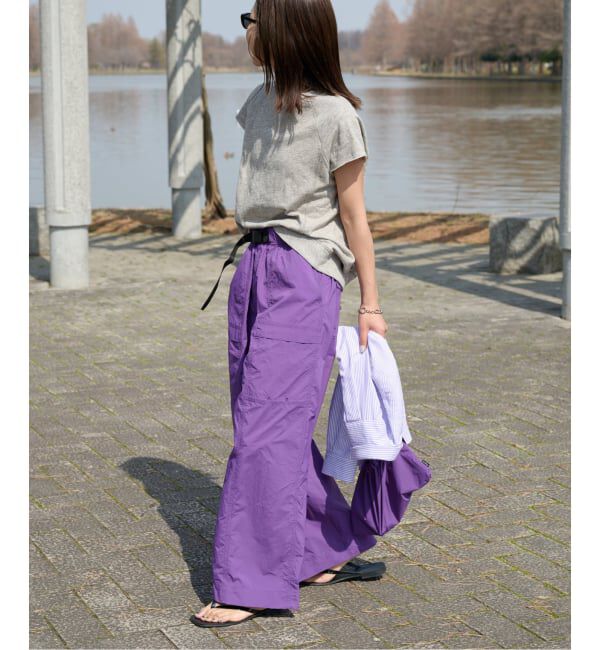 OUTDOOR PRODUCTS Usual Things「撥水ナイロンUTILITYバギーパンツ」|カーゴ|