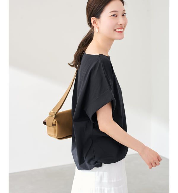 FRAMeWORK「ボートネック裾ドロストプルオーバー」|Tシャツ・カットソー|