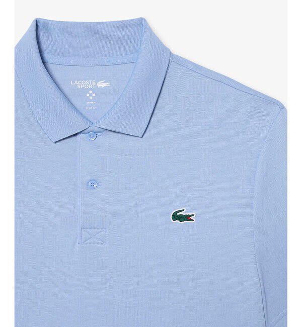 LACOSTE「『ダニール・メドベージェフ』コートジャカードウルトラドライポロシャツ」|ポロシャツ|