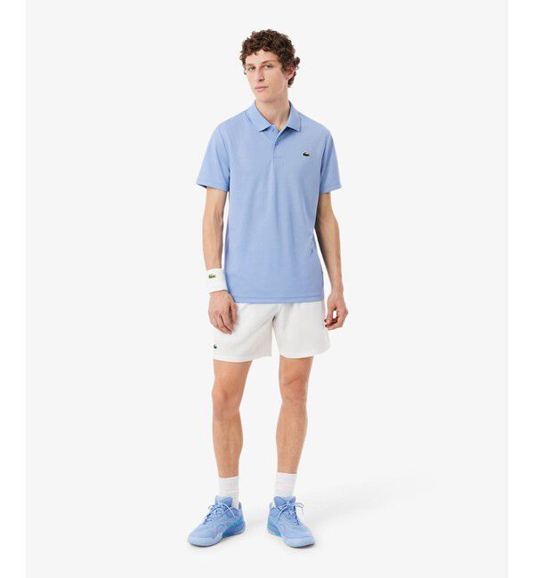 LACOSTE「『ダニール・メドベージェフ』コートジャカードウルトラドライポロシャツ」|ポロシャツ|