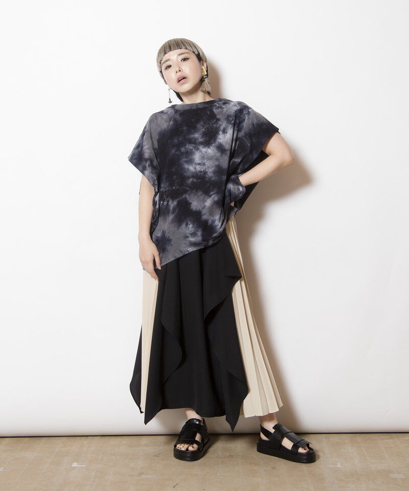  「タイダイサイドドレーププルオーバー」|Tシャツ・カットソー|