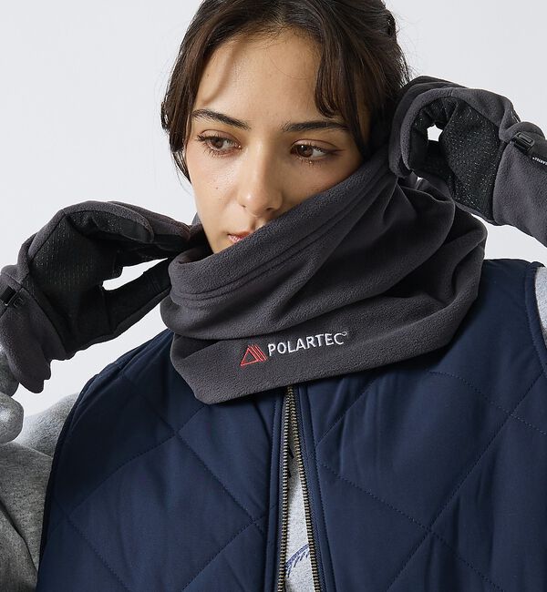 ABAHOUSE「【POLARTEC /ポーラテック】NECKWARMER / ネックウォーマー/」|マフラー|チャコールグレー