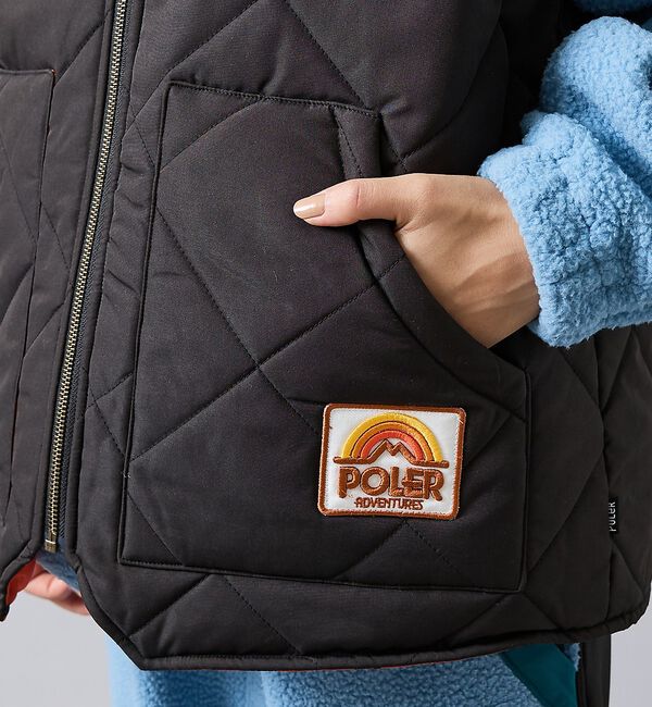 ABAHOUSE「【POLER/ポーラー】DIAMOND QUILTED VEST/キルティング/」|ダウンベスト・ベスト|