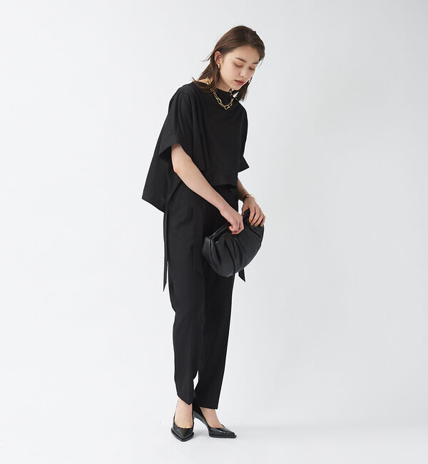 qualite「【セットアップ対応】スラブシャークスキンハイウエストパンツ」|その他|