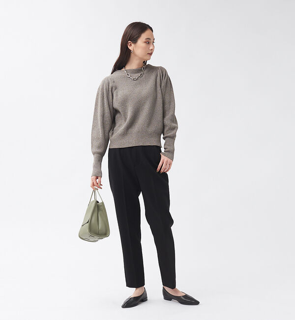 qualite「【セットアップ対応】スラブシャークスキンハイウエストパンツ」|その他|
