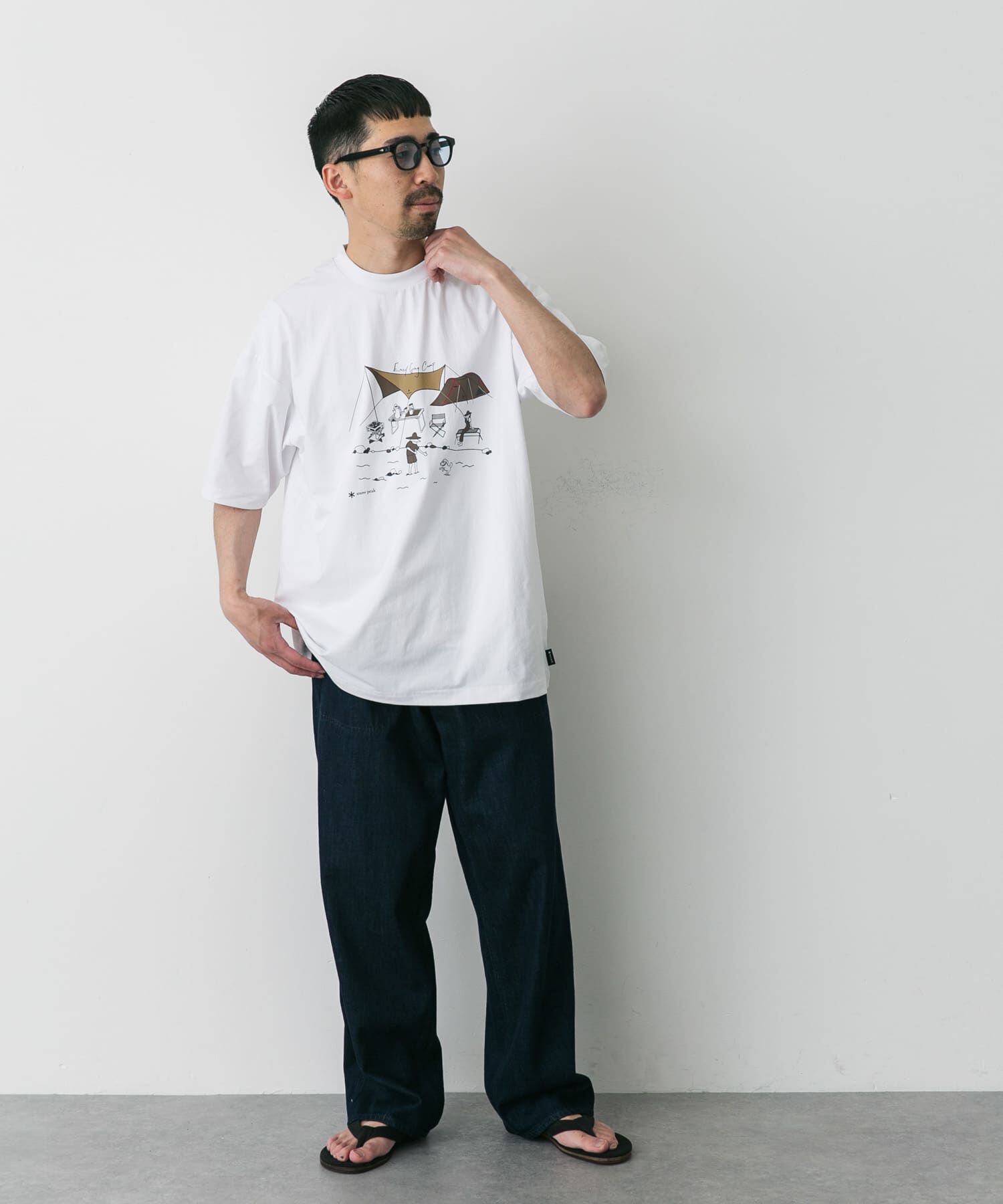 URBAN RESEARCH DOORS「『別注』Snow Peak&times;DOORS　WaterActive Print Tee」|Tシャツ・カットソー|