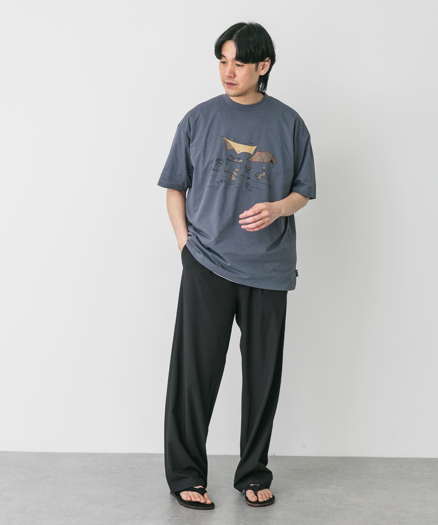 URBAN RESEARCH DOORS「『別注』Snow Peak&times;DOORS　WaterActive Print Tee」|Tシャツ・カットソー|