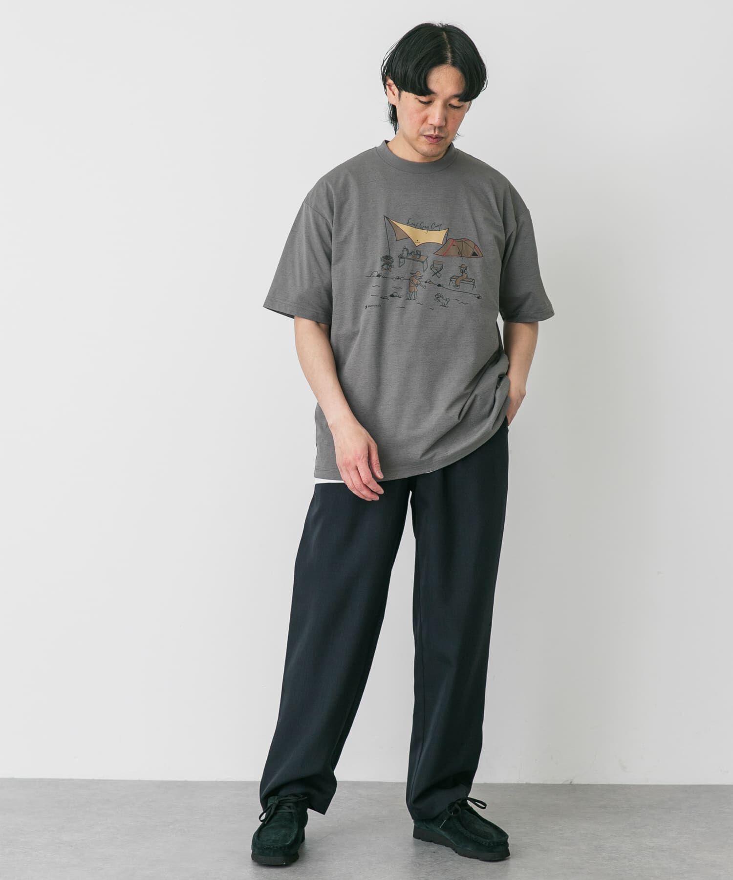 URBAN RESEARCH DOORS「『別注』Snow Peak&times;DOORS　WaterActive Print Tee」|Tシャツ・カットソー|