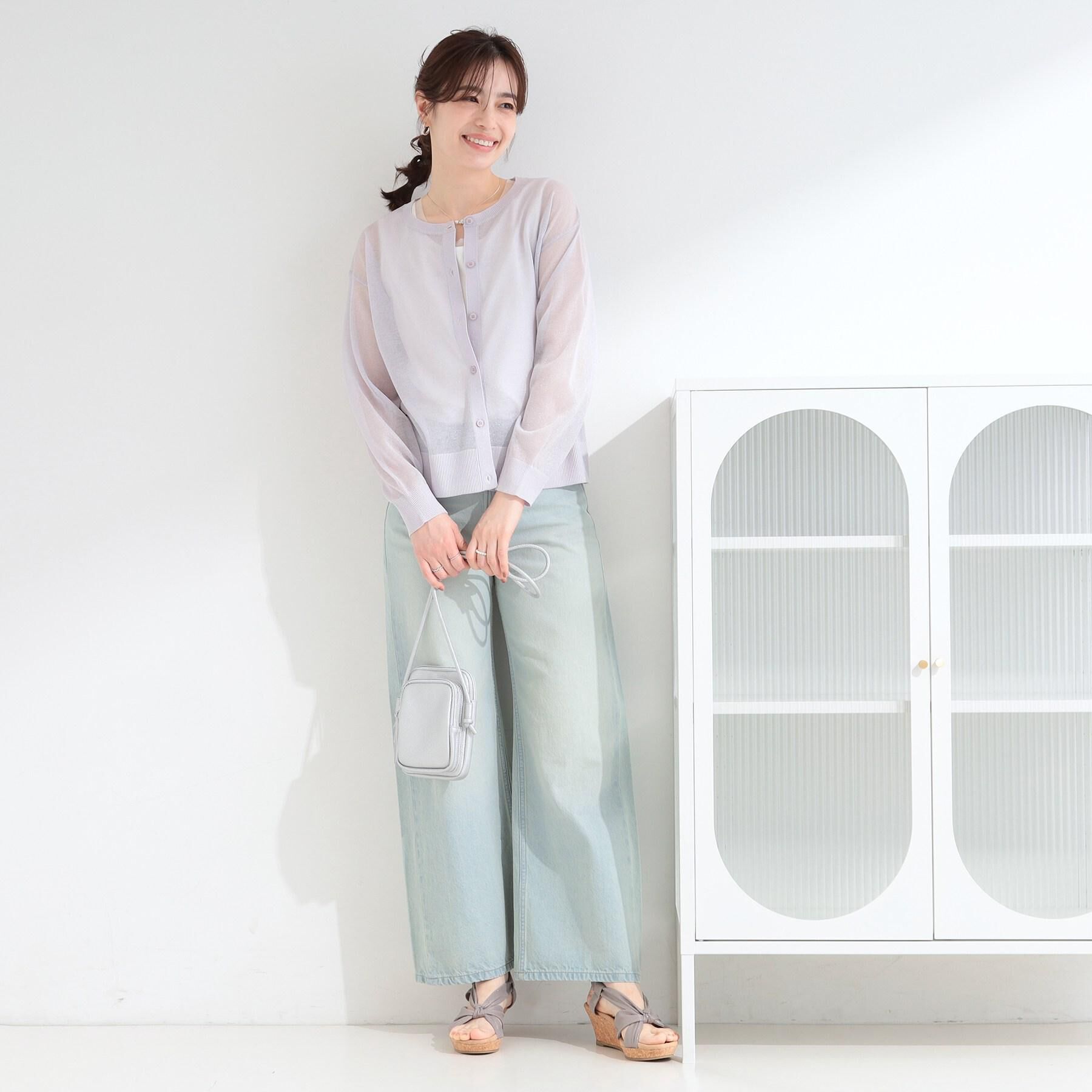 SHOO･LA･RUE「【SHOO・LA・RUE DENIM】体型カバーにも バギーデニムワイドパンツ」|デニム|