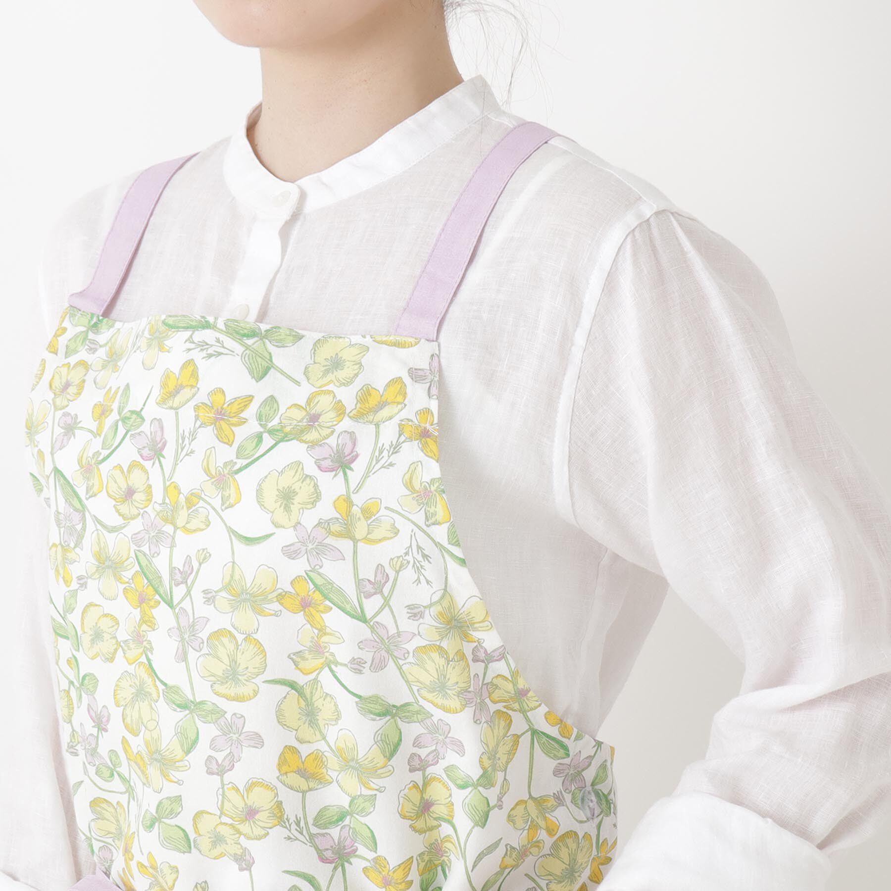 212 KITCHEN STORE「ポピープリントエプロン YE」|食器・キッチングッズ|