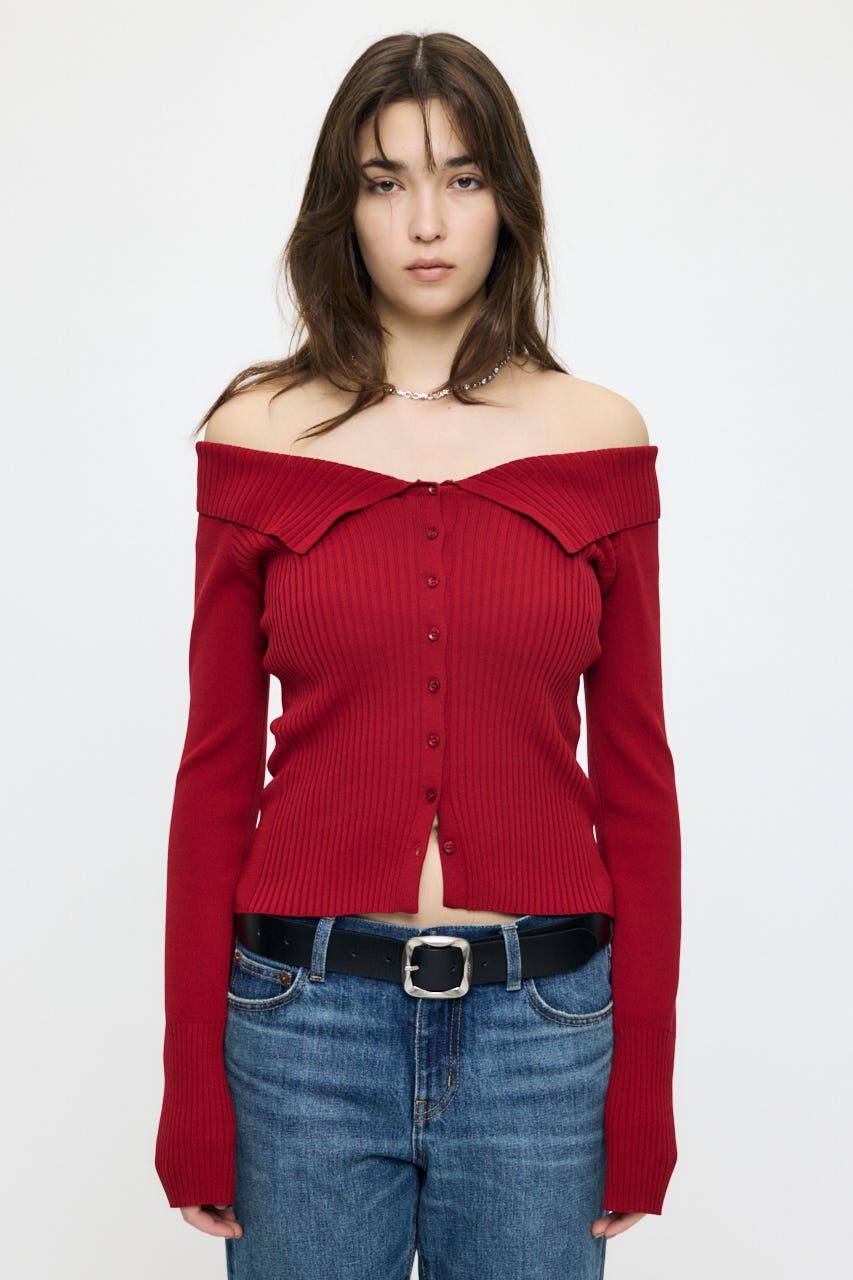 MOUSSY「3WAY SHOULDER ニット」|ニット・セーター|