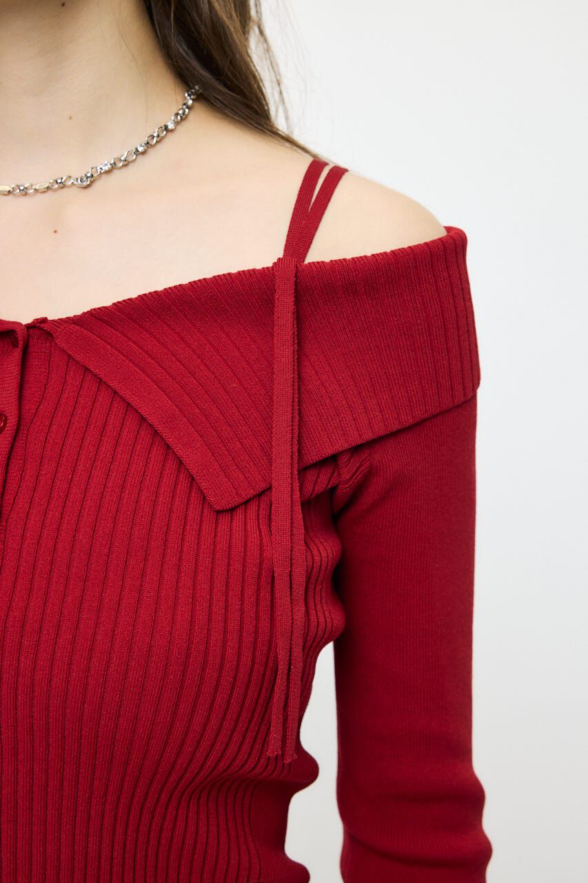 MOUSSY「3WAY SHOULDER ニット」|ニット・セーター|