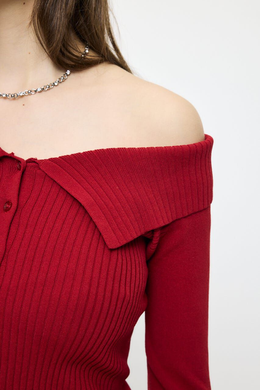 MOUSSY「3WAY SHOULDER ニット」|ニット・セーター|