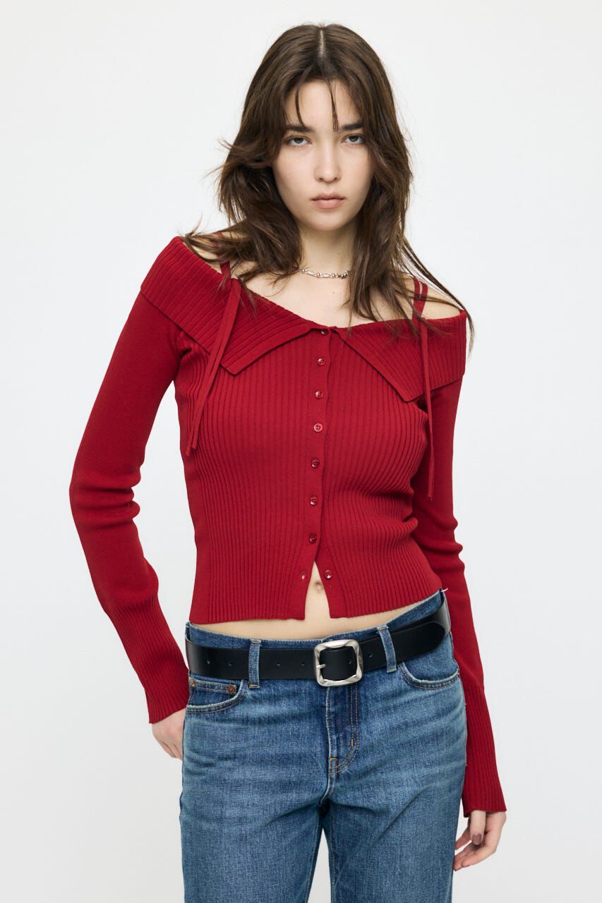 MOUSSY「3WAY SHOULDER ニット」|ニット・セーター|