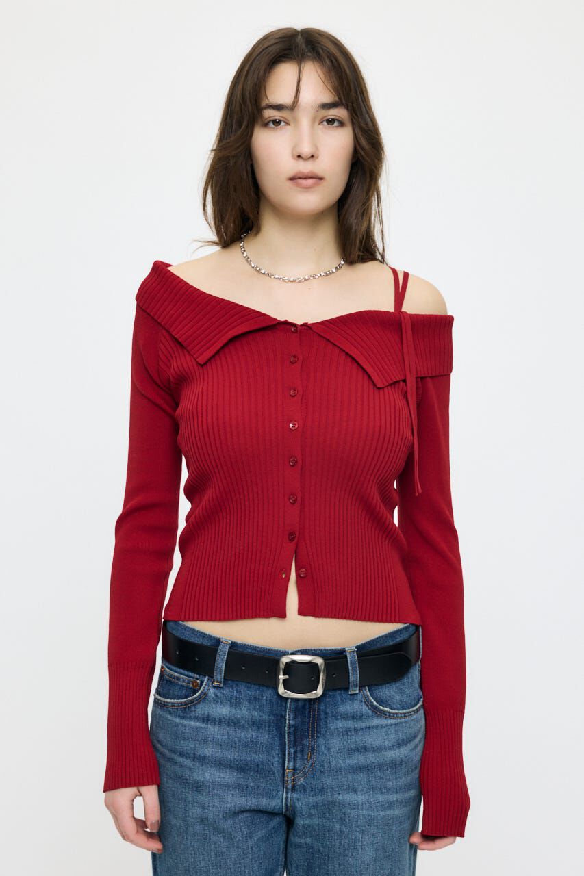 MOUSSY「3WAY SHOULDER ニット」|ニット・セーター|