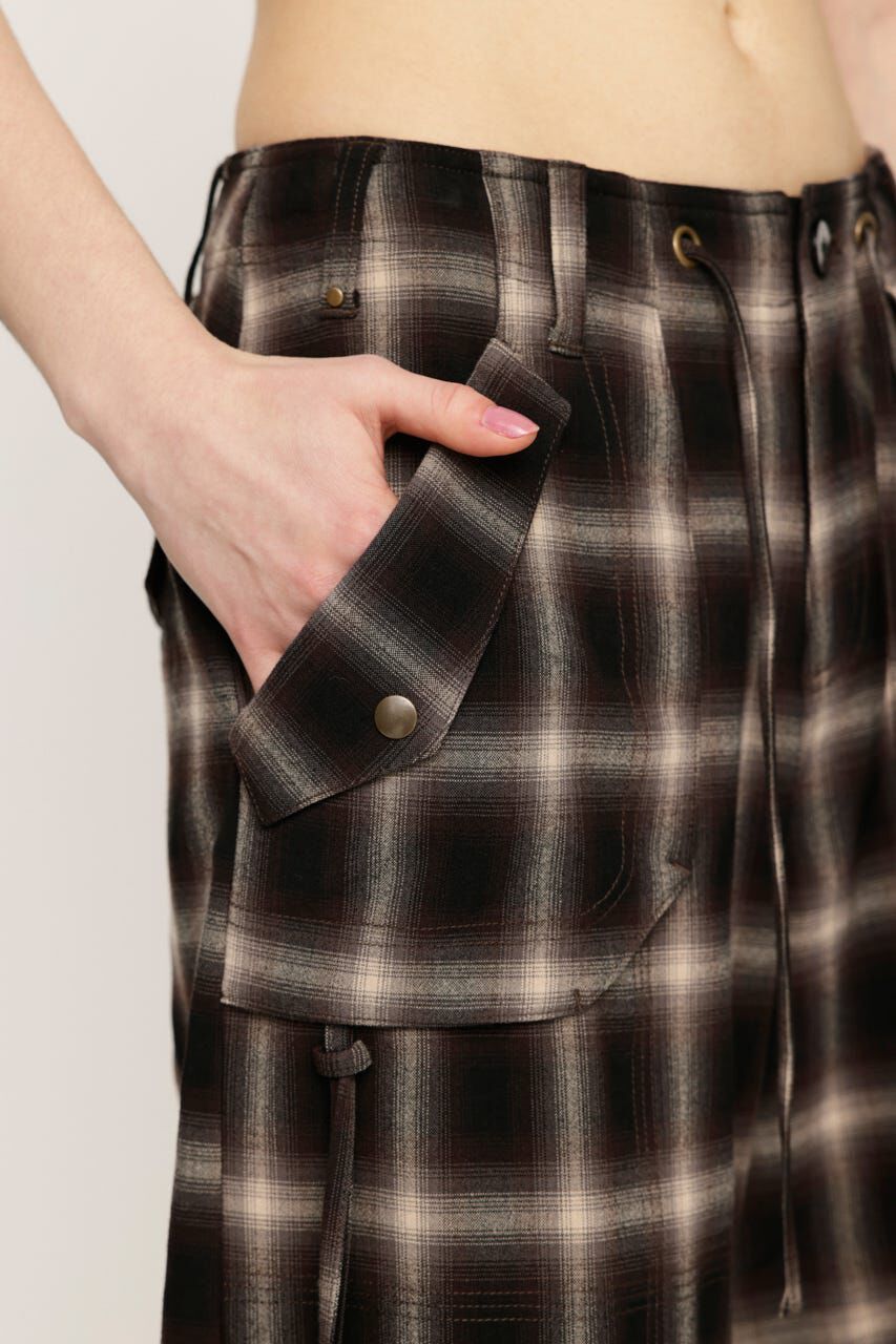 SLY「DAMAGE LACE CHECK MIDDLE パンツ」|その他|