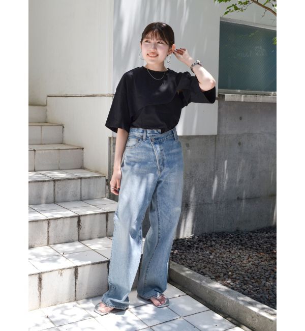Ungrid「レイヤードショートルーズTee」|Tシャツ・カットソー|