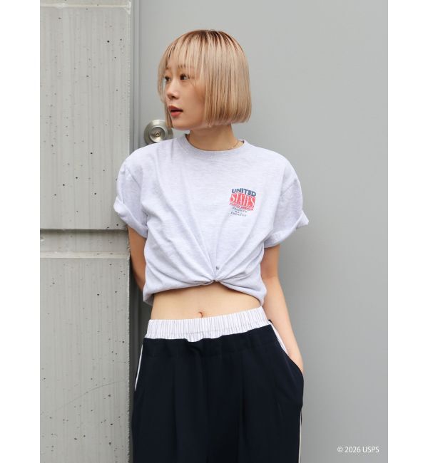 Ungrid「USPS別注バック ロゴTee」|Tシャツ・カットソー|