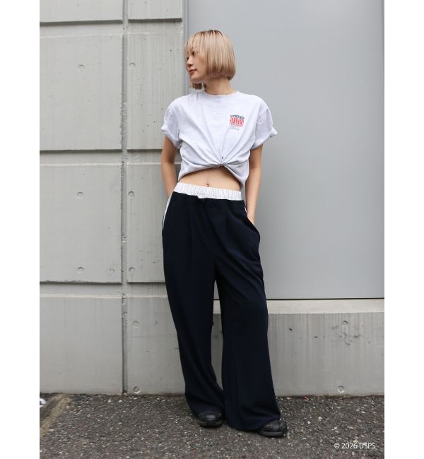Ungrid「USPS別注バック ロゴTee」|Tシャツ・カットソー|