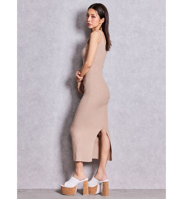 GYDA「GYDA jacquard longニットワンピース」|ワンピース|