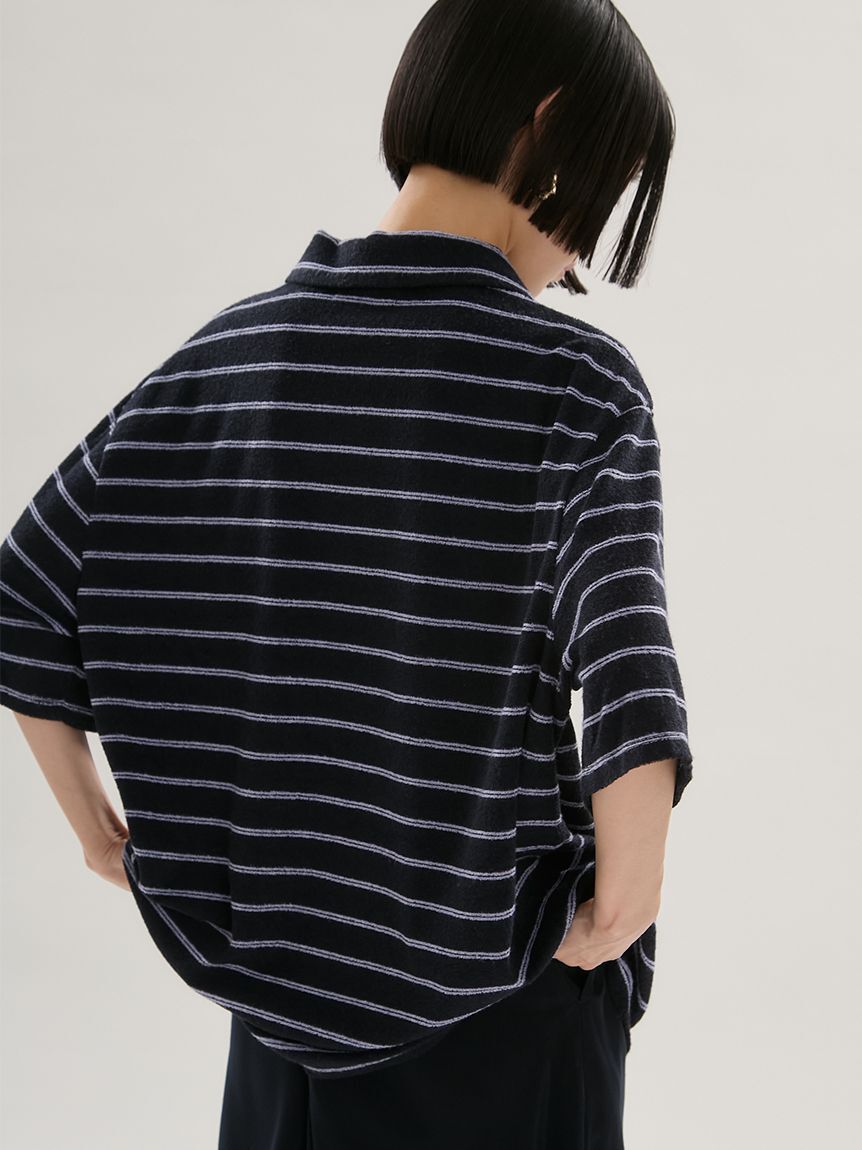 emmi atelier「emmiロゴパイルポロトップス【セットアップ対応】」|ポロシャツ|