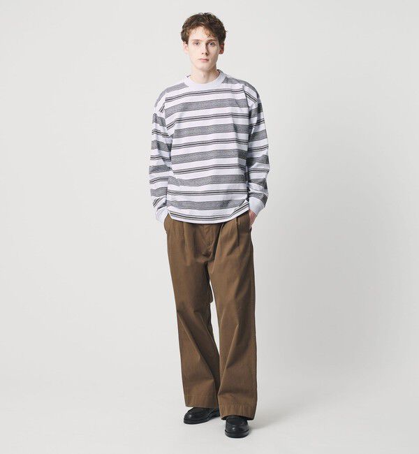 BEAUTY&YOUTH UNITED ARROWS「12oz ヘビーウェイト ボーダー クルーネック カットソー」|Tシャツ・カットソー|