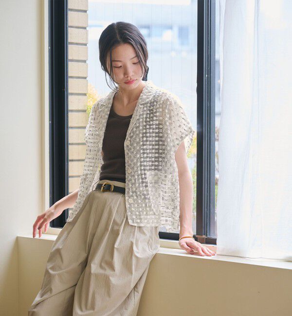 BEAUTY&YOUTH UNITED ARROWS「シアージャガード ショートスリーブ シャツ」|シャツ・ブラウス|