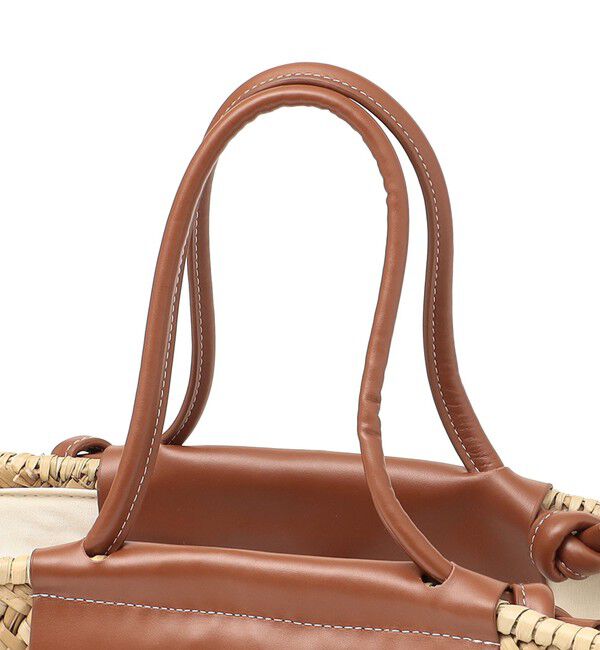 SHIPS for women「レザー コンビ シーグラス バッグ」|かごバッグ|