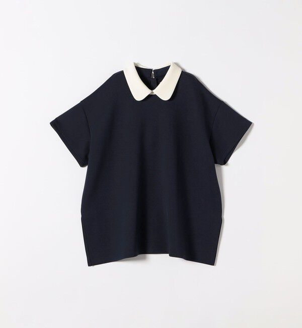 SHIPS any「《追加予約》SHIPS any:〈洗濯機可能〉バイカラー ショートスリーブ プルオーバー」|Tシャツ・カットソー|