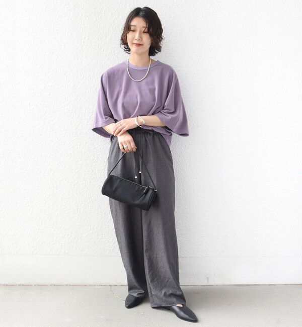 SHIPS for women「《予約》〈接触冷感/UVカット〉マイクロ パイル ドルマン スリーブ プルオーバー」|Tシャツ・カットソー|