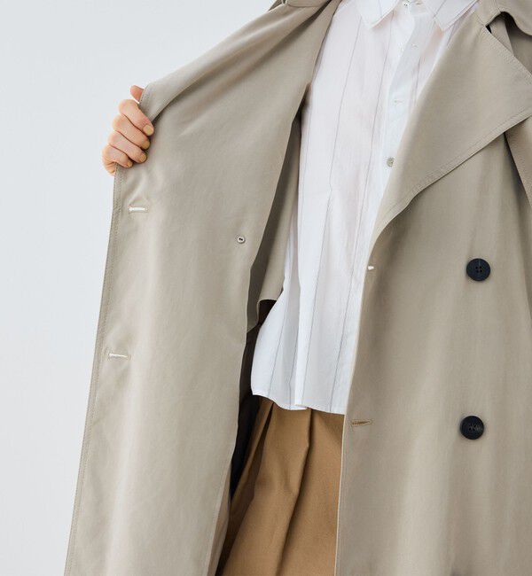 GALERIE VIE「ピーチクロス オーバートレンチコート」|トレンチコート|