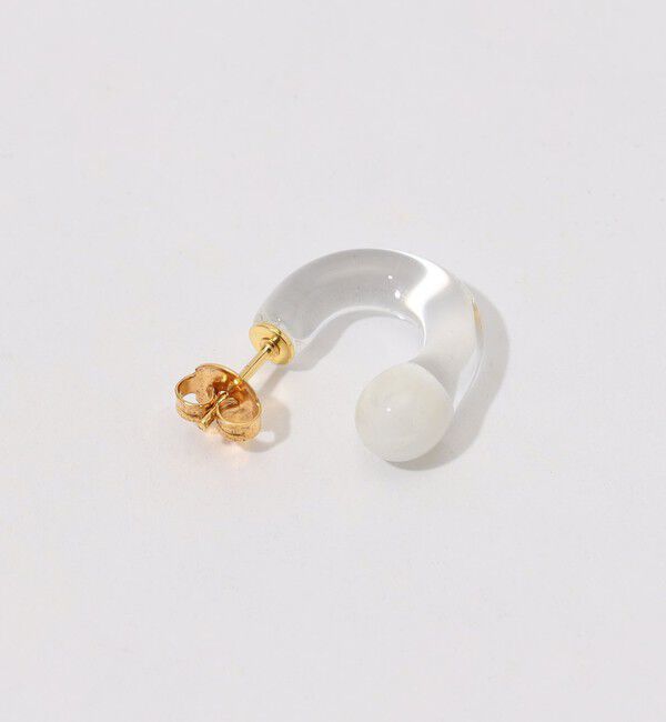 TOMORROWLAND GOODS「 LEVENS JEWELS MINI GLASS HOOP ピアス」|ピアス|