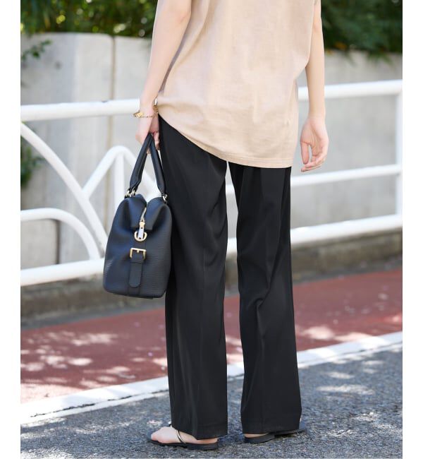 SLOBE IENA「《4サイズ展開》ピンタックセミフレアパンツ」|その他|