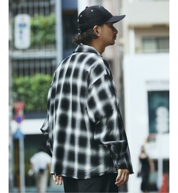 JOURNAL STANDARD relume「レーヨン アンカット フリンジ チェックシャツ」|シャツ・ブラウス|