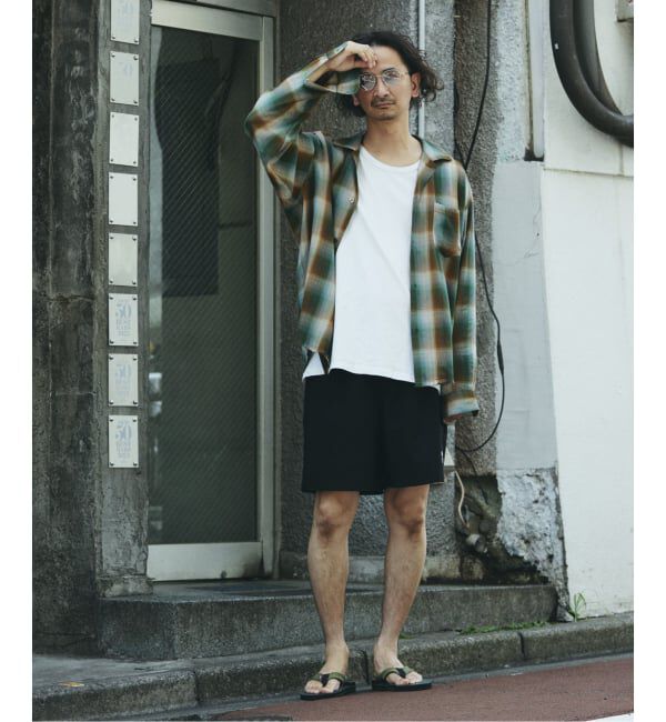 JOURNAL STANDARD relume「レーヨン アンカット フリンジ チェックシャツ」|シャツ・ブラウス|
