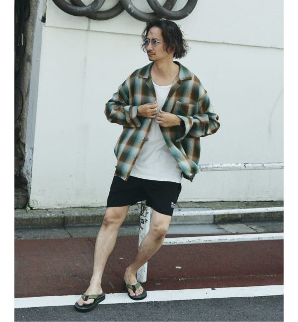 JOURNAL STANDARD relume「レーヨン アンカット フリンジ チェックシャツ」|シャツ・ブラウス|