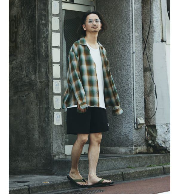 JOURNAL STANDARD relume「レーヨン アンカット フリンジ チェックシャツ」|シャツ・ブラウス|